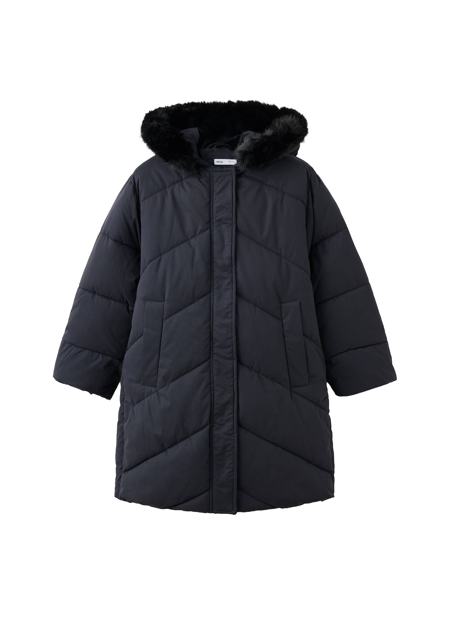 MANGO KIDS Vinterjakke 'VEGA'  sort