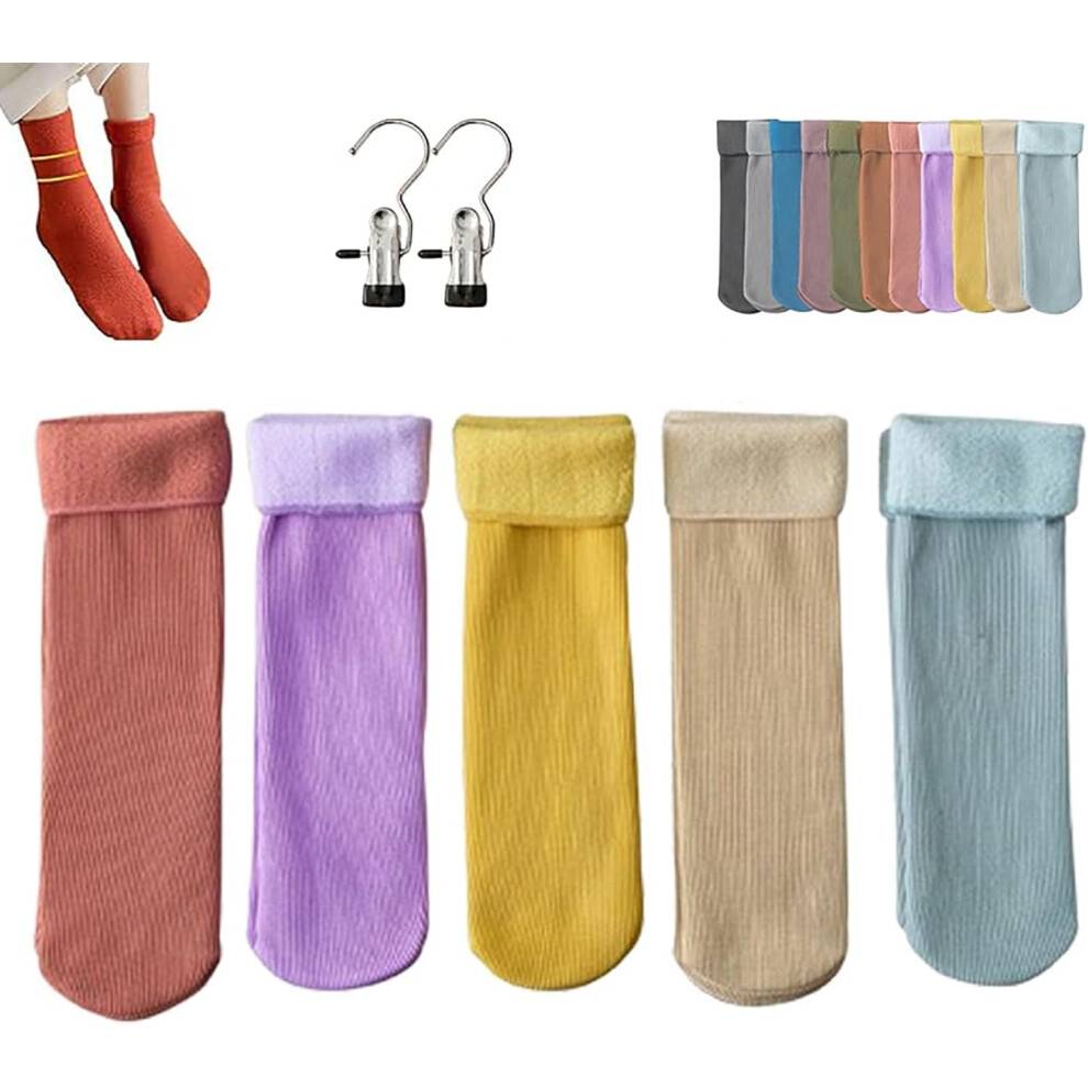 Janemore Sokker, Fleececozy - Ultrabløde fløjlsslanke termosokker, fleecehyggesokker, vinterstrømper