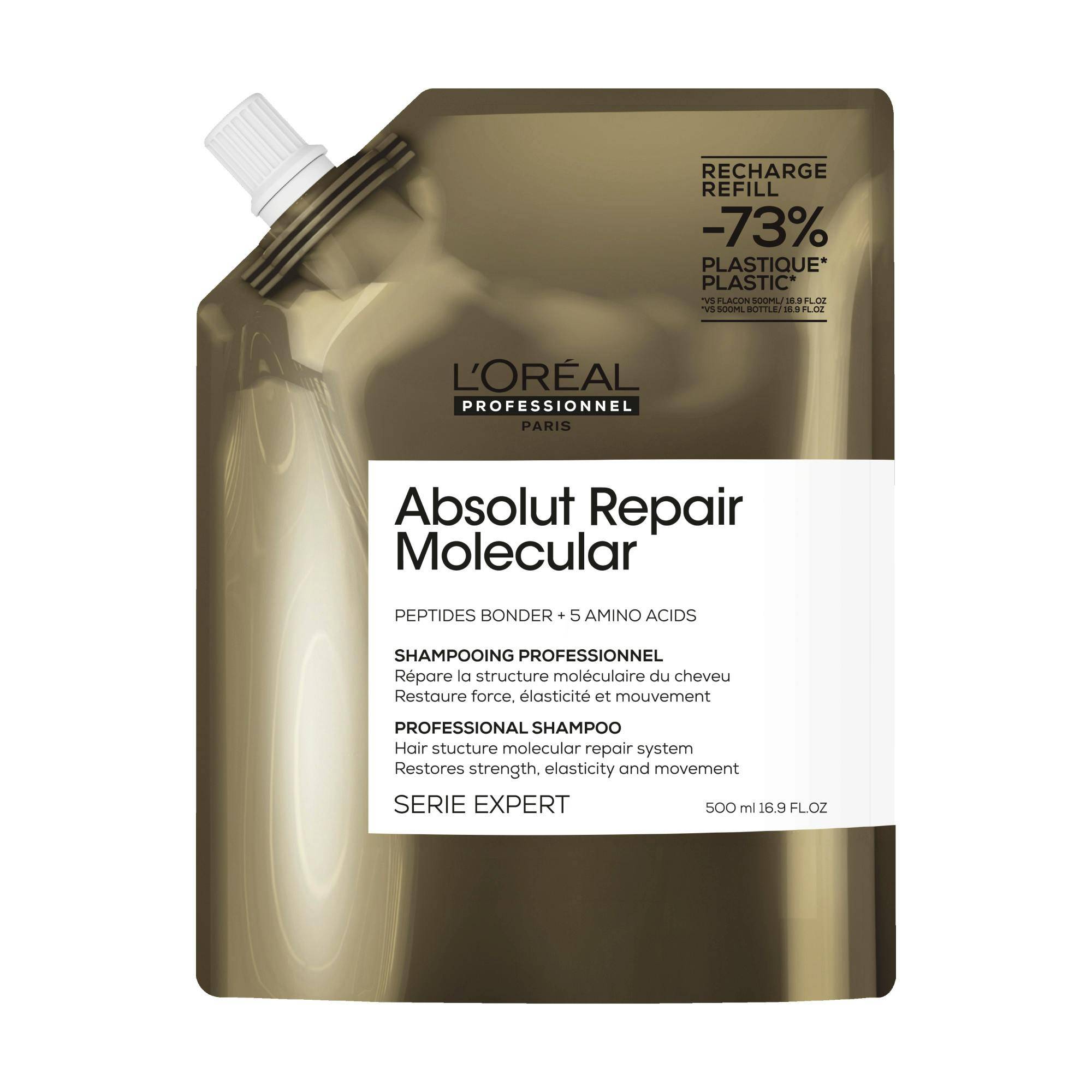 L'Oréal Professionnel Absolut Repair Molecular Shampoo Refill 500 ml.