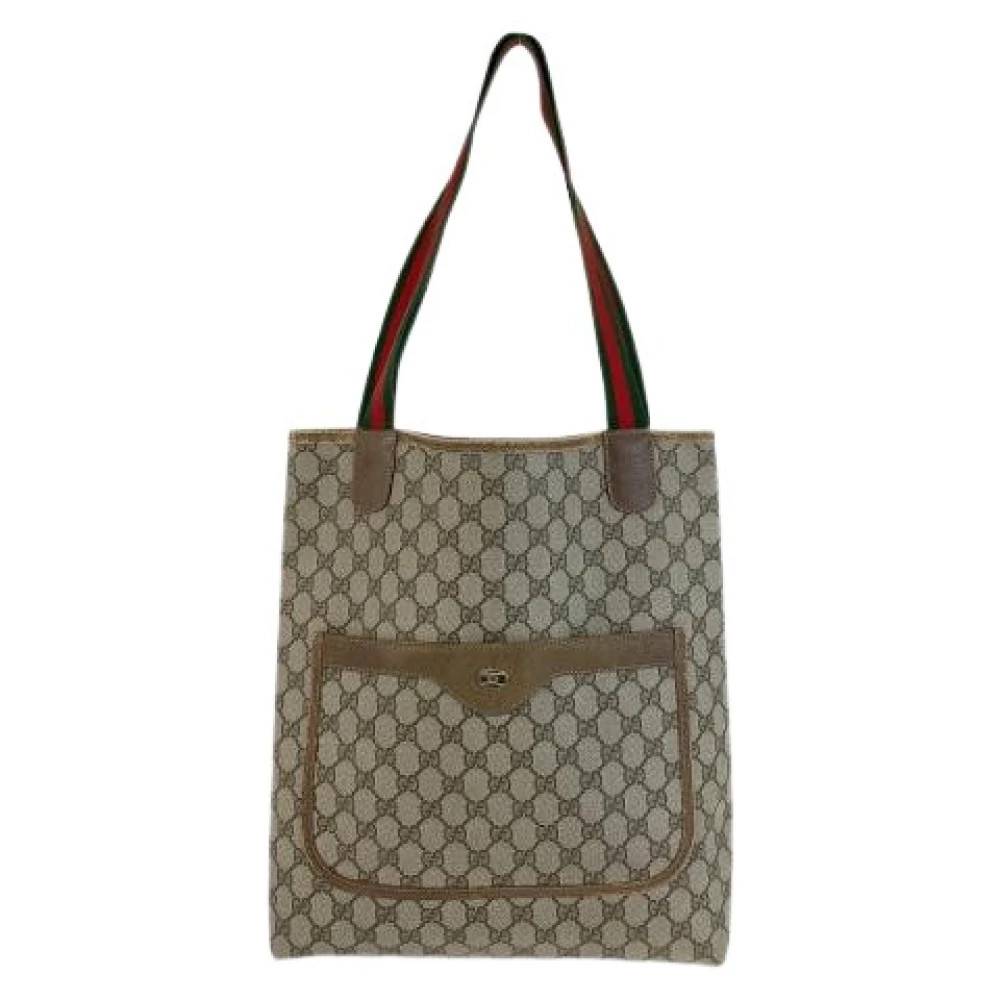 Gucci Vintage Pre-owned Canvas gucci-tasker - Vintage - Dame - Beige - ONE SIZE -