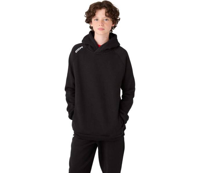 Team pullover JR huvtröja, Black, Barn, M