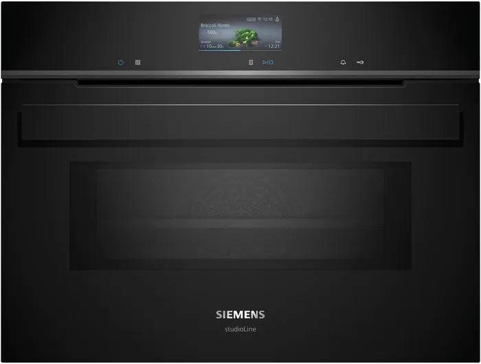 Kompakt ovn m/mikro 45l m/disp - Siemens iQ700 - CM936GCB1 - 60x45 cm sort