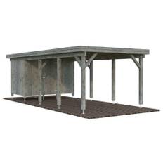 Carport, Karl, 23,1 m², grå