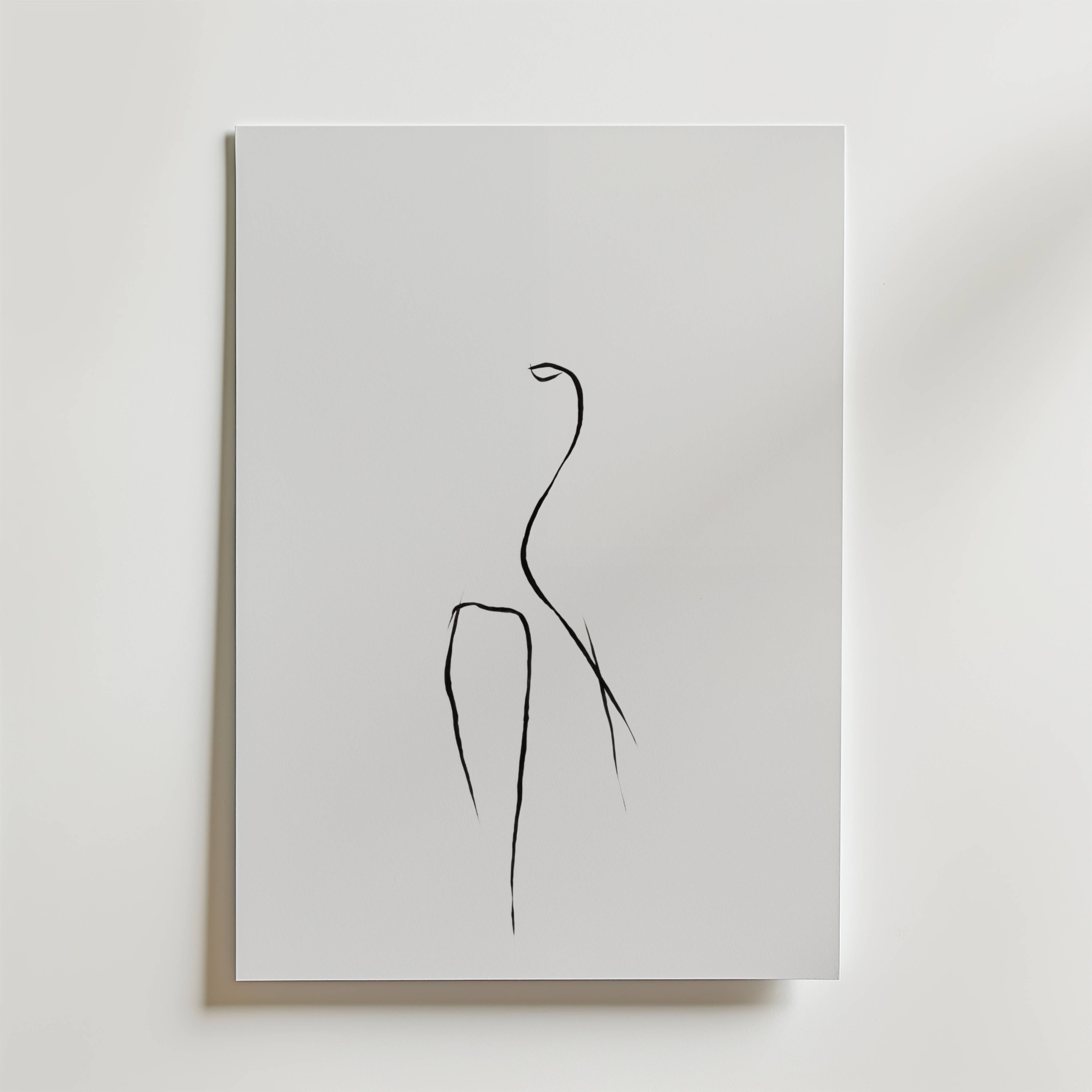 Graceful Line Poster - Fine Art Poster 70x100 cm