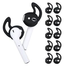 Ørekroge til Airpods, 5 par bløde silikone ørekroge, skridsikre sportsørepropper kompatible med Airpods, ultralette hovedtelefontilbehør