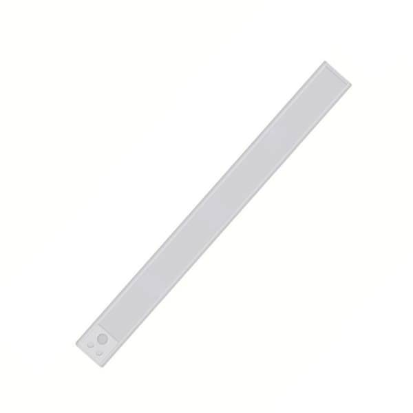 LED rörelsesensor uppladdningsbar ljusskena 3-färgs dimbar, magnetisk snap-on, ingen borrning, USB 5v, för skåp och garderober Gray 50 cm