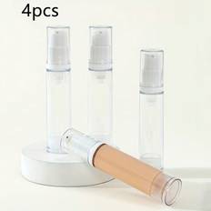 30ml/50ml/100ml 1pc/3pcs Refillable Cosmetic Flat Pouch Can Stand Up, Travel Bottles Set Leak Proof Liquid Lotion Dispenser Cosmetic Containers Toilet - Clear - 4pcs 10ml,1pc 10ml, Expensive Logistics, Order With Caution