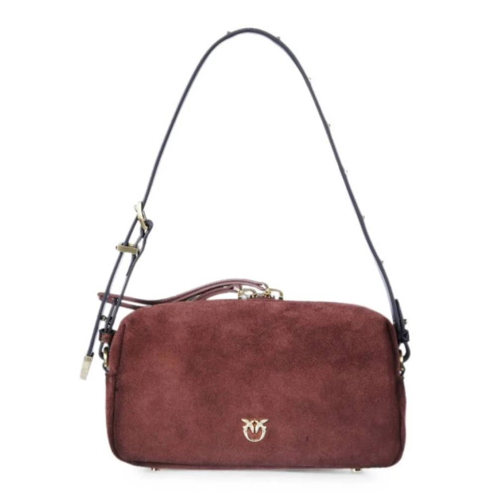 PINKO Bauletto Trittico Mini Suede - Tasker - Dame - Brun - ONE SIZE - Suede