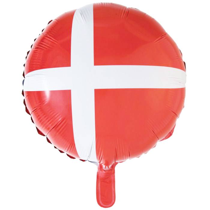 Dannebrog Folieballon - 46 cm.