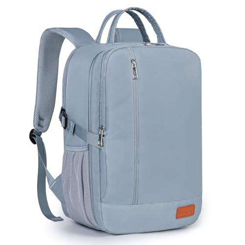 Lossga Kabinflygväska 40 x 20 x 25 x 25 för Ryanair Resväska Resväska Ryggsäck Handbagage för Easyjet 45 x 36 x 20 x 20 Resväska Kabinväska Kvinnor Män, Blå grå, 40 x 20 x 28 cm, modern