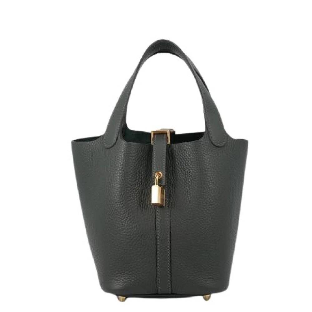 Hermès Vintage Pre-owned Picotin Håndtaske - Vintage - Dame - Grøn - ONE SIZE - Uld