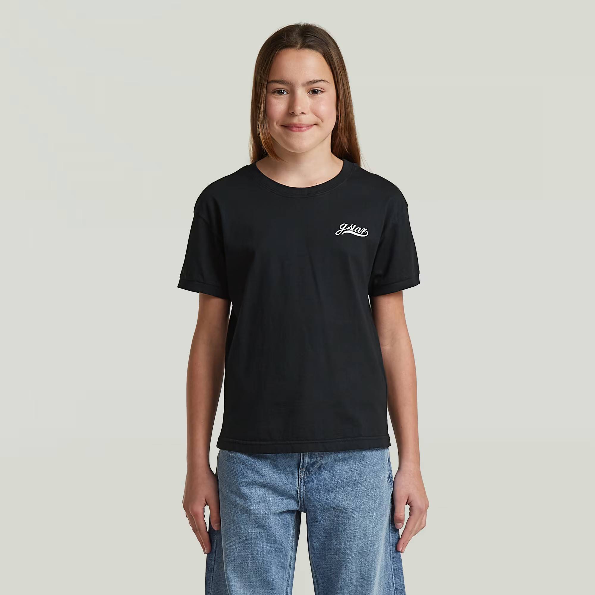 Girls Badge Top - Black - girls - 152