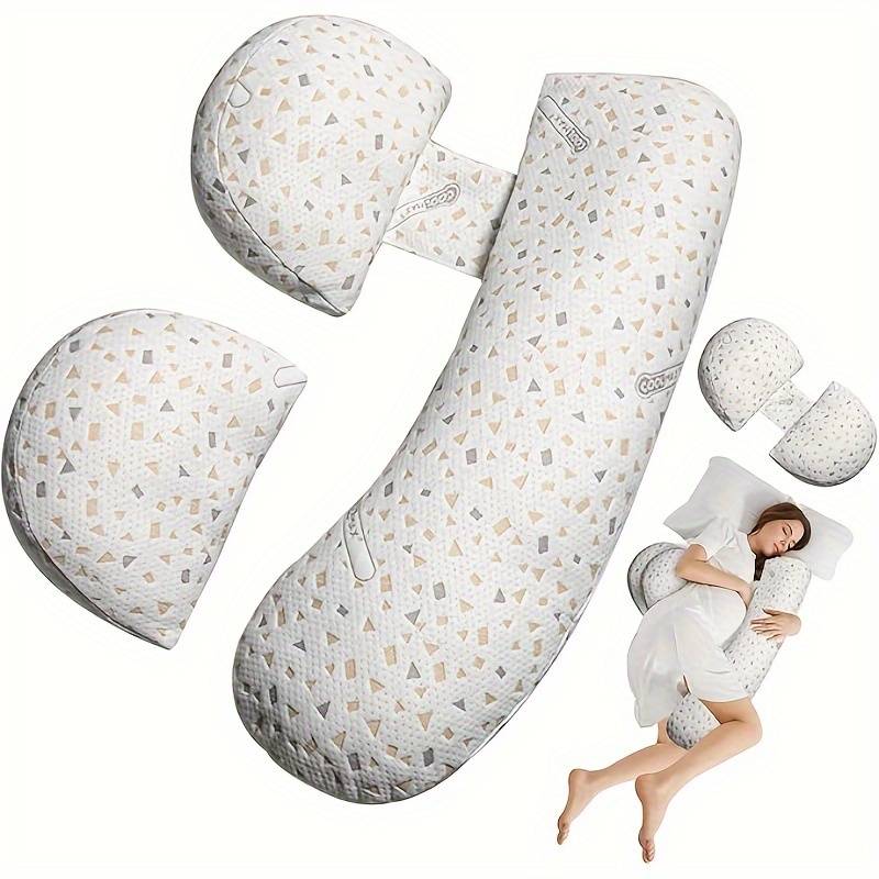 Pregnancy Pillow With Refill, Lumbar Support, Side Sleeping Pillow, Belly Support, H-shaped Side Sleeping Pillow, Pregnancy Pillow Accessories