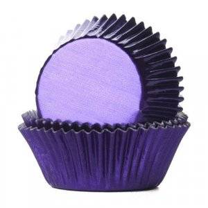 Muffinsformar - Folie - Lila - 24-pack