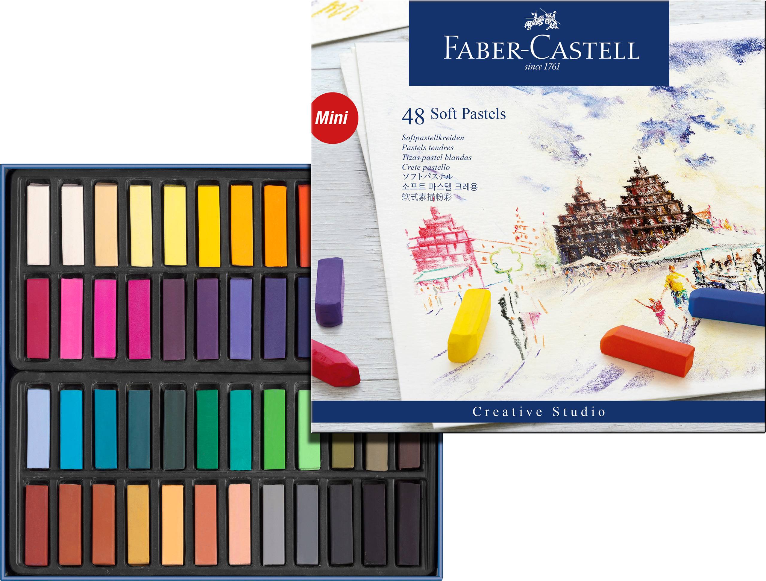 Faber Castell Soft pastel crayons mini box of 48