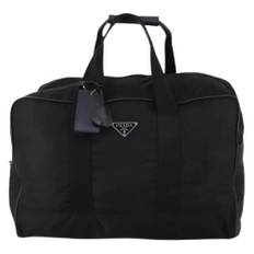 Prada Vintage, Vintage , unisex, Sort, ONE SIZE, Nylon, Pre-owned Vintage Nylon Weekendtaske
