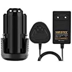 Shentec 12 V 3 000 mAh Li-ION batteri för Dremel B812-03 8200 8220 Dremel 8300 och One laddare