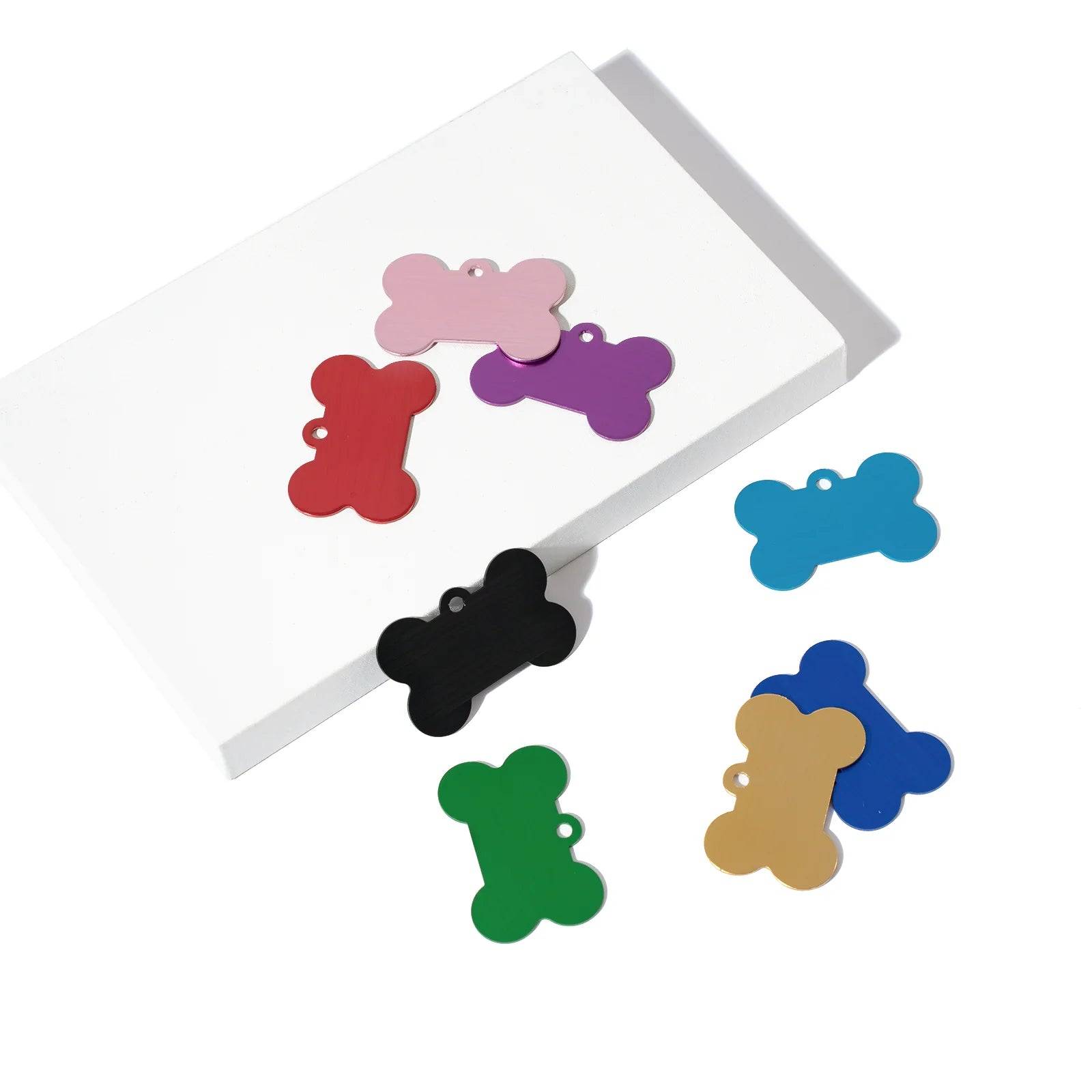 xTool - Anodized Aluminum Bone Dog Tag - Mixed Colors (20pcs)