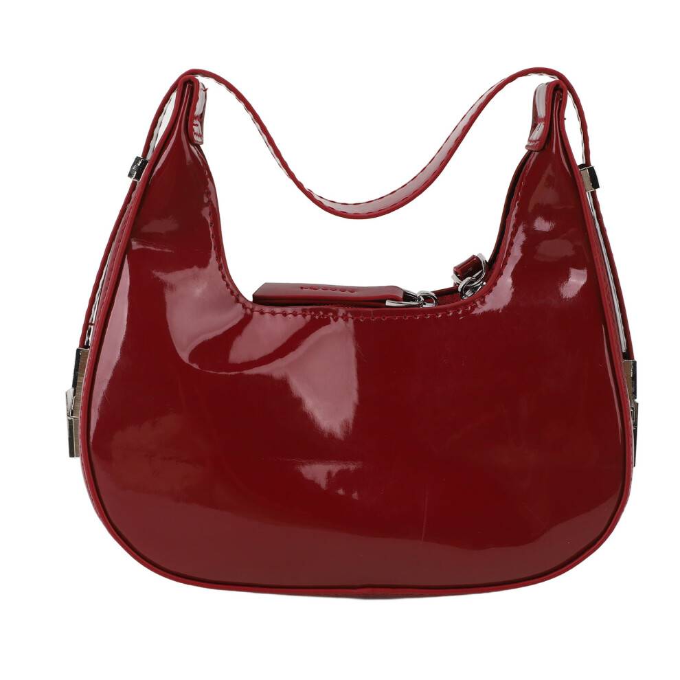 Retro Hobo-håndtasker til kvinder, Y2k-armtasker med tophåndtag, halvmåneformet skuldertaske, moderigtige dame-clutcher, justerbar skulderrem, glat