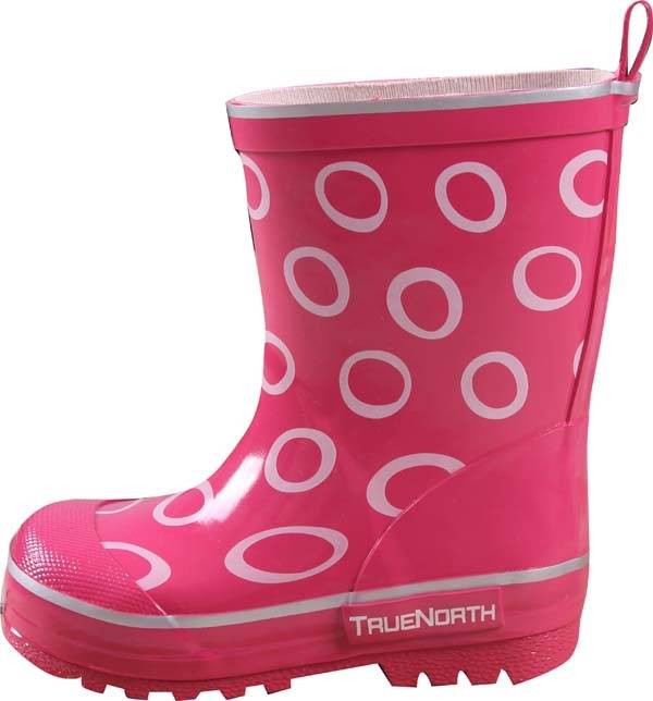 Ströva Ofodrad Gummistövel Barn Fuchsia Cirkel