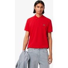 Lacoste Regular Fit Blend Knit Polo Men red, size: L