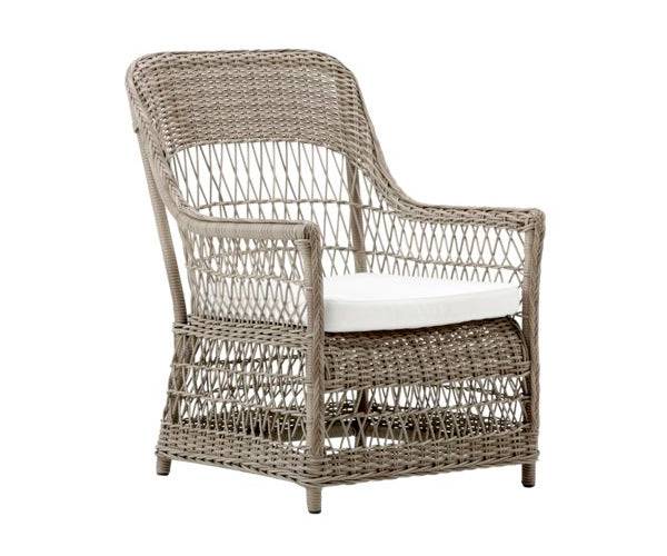 Sika Design Dawn Exterior Loungestol - Antique Grey - Inkl. hynde - Hvid