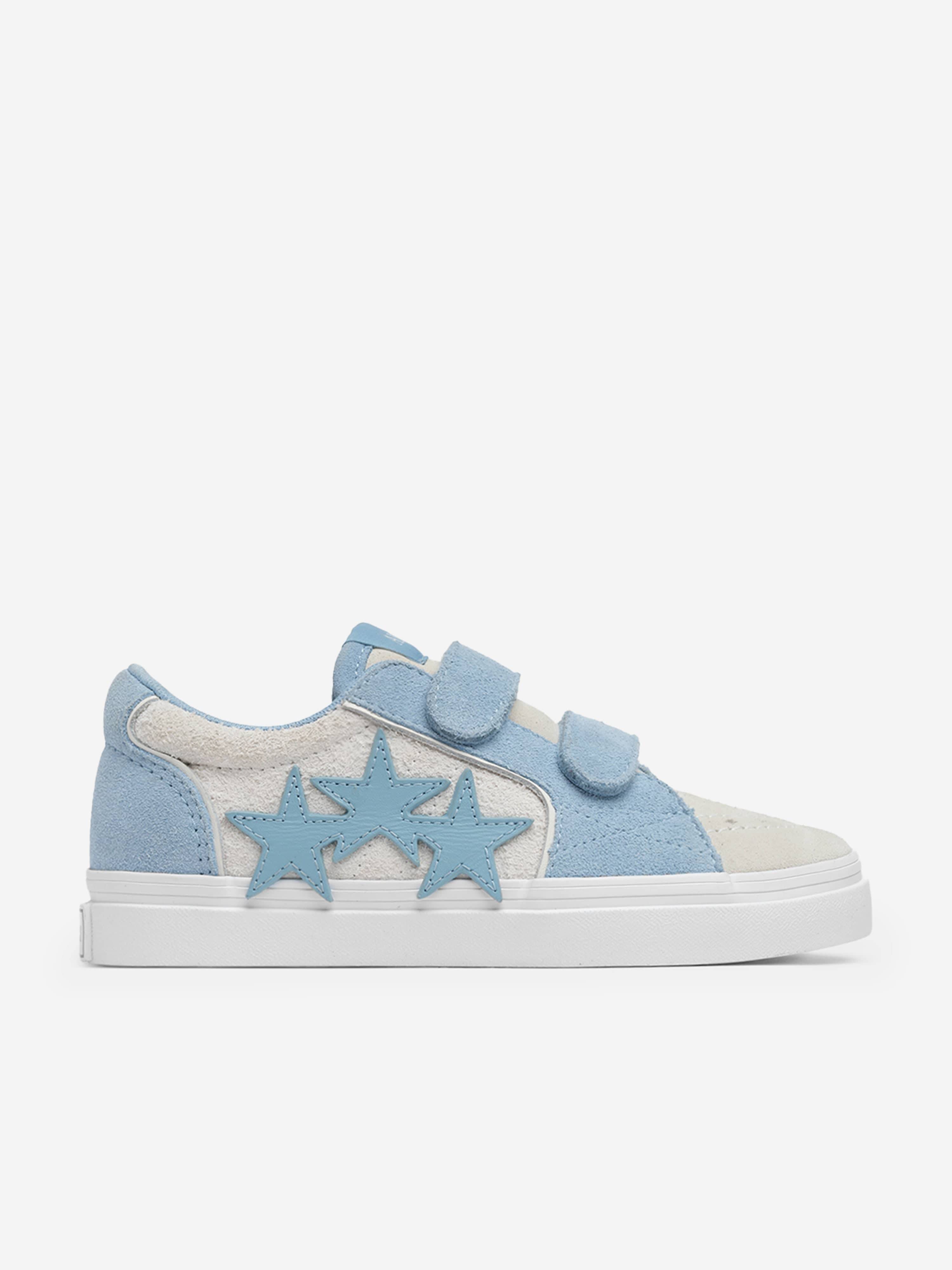 Amiri Kids Leather Sunset Skate Low Trainers in Blue - Blue / EU 25 UK 8 (EU 25 UK 8)