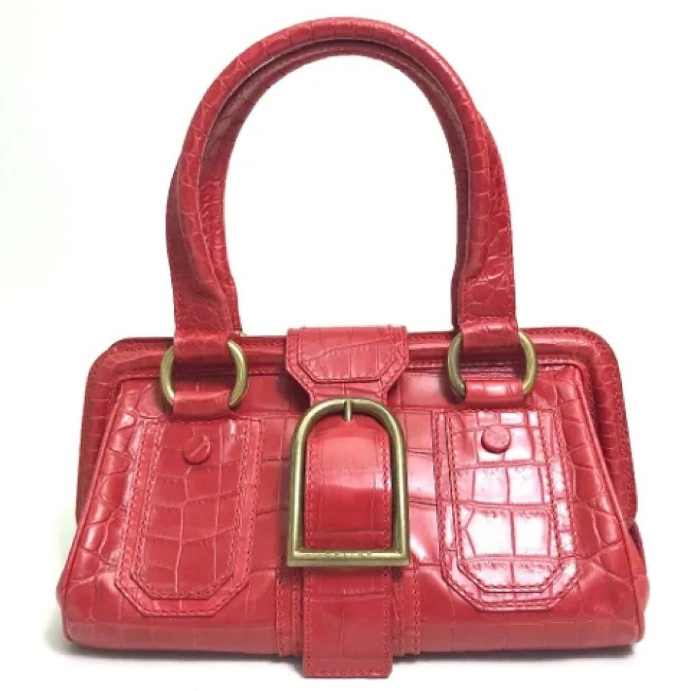 Celine Vintage Pre-owned Laeder hndtasker - Vintage - Dame - Rød - ONE SIZE - Tyl