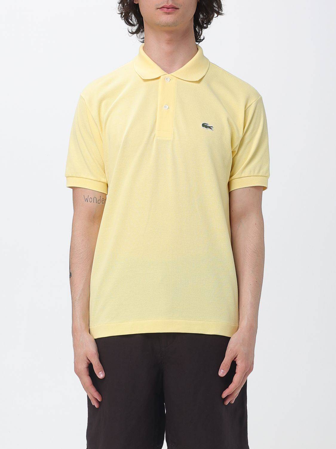 LACOSTE Polo Shirt Men color Yellow - 6