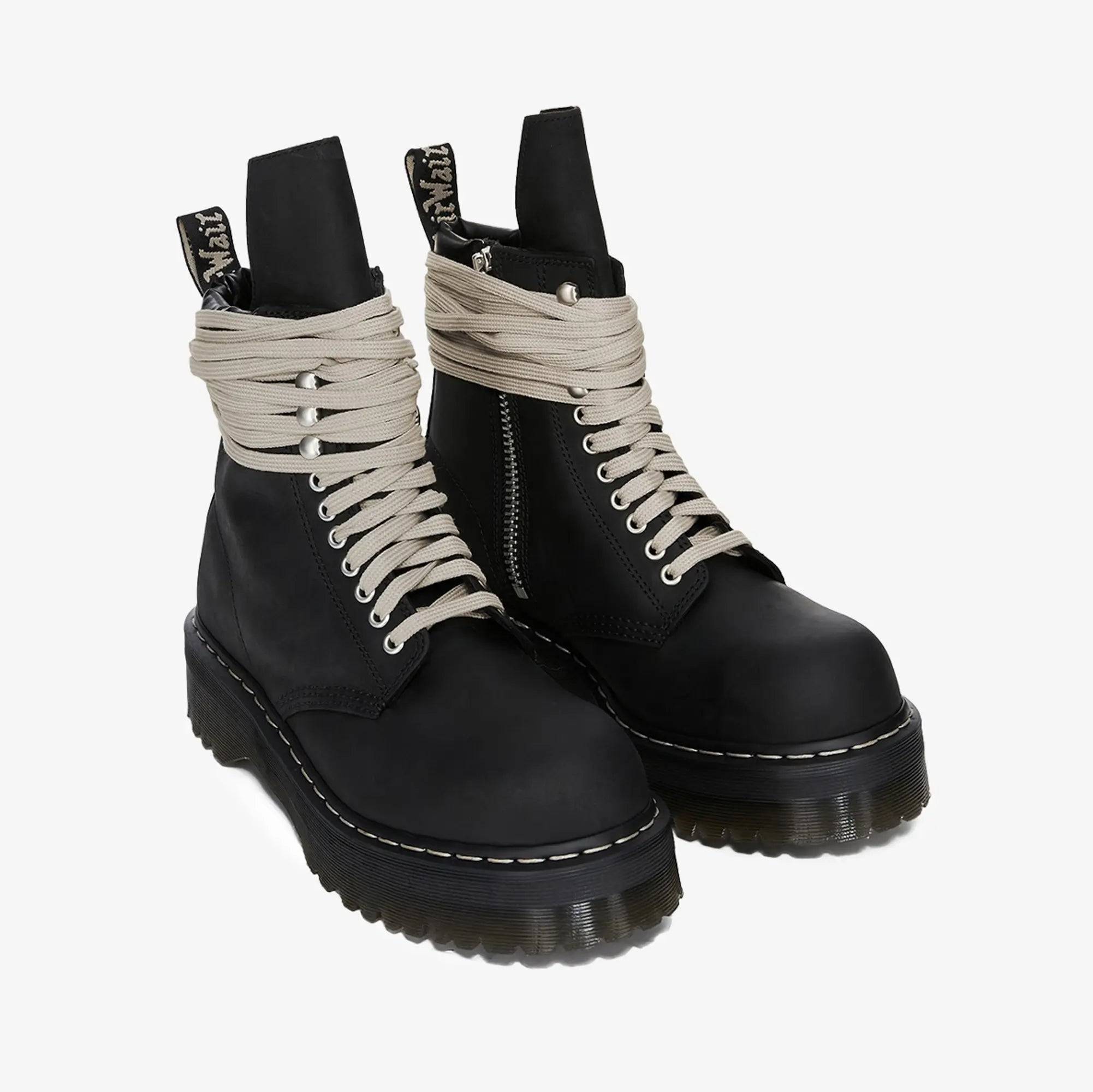 Dr. Martens Quad Sole Steel Toe Boots - UK 6 / US 7 / Black (UK 6 / US 7)