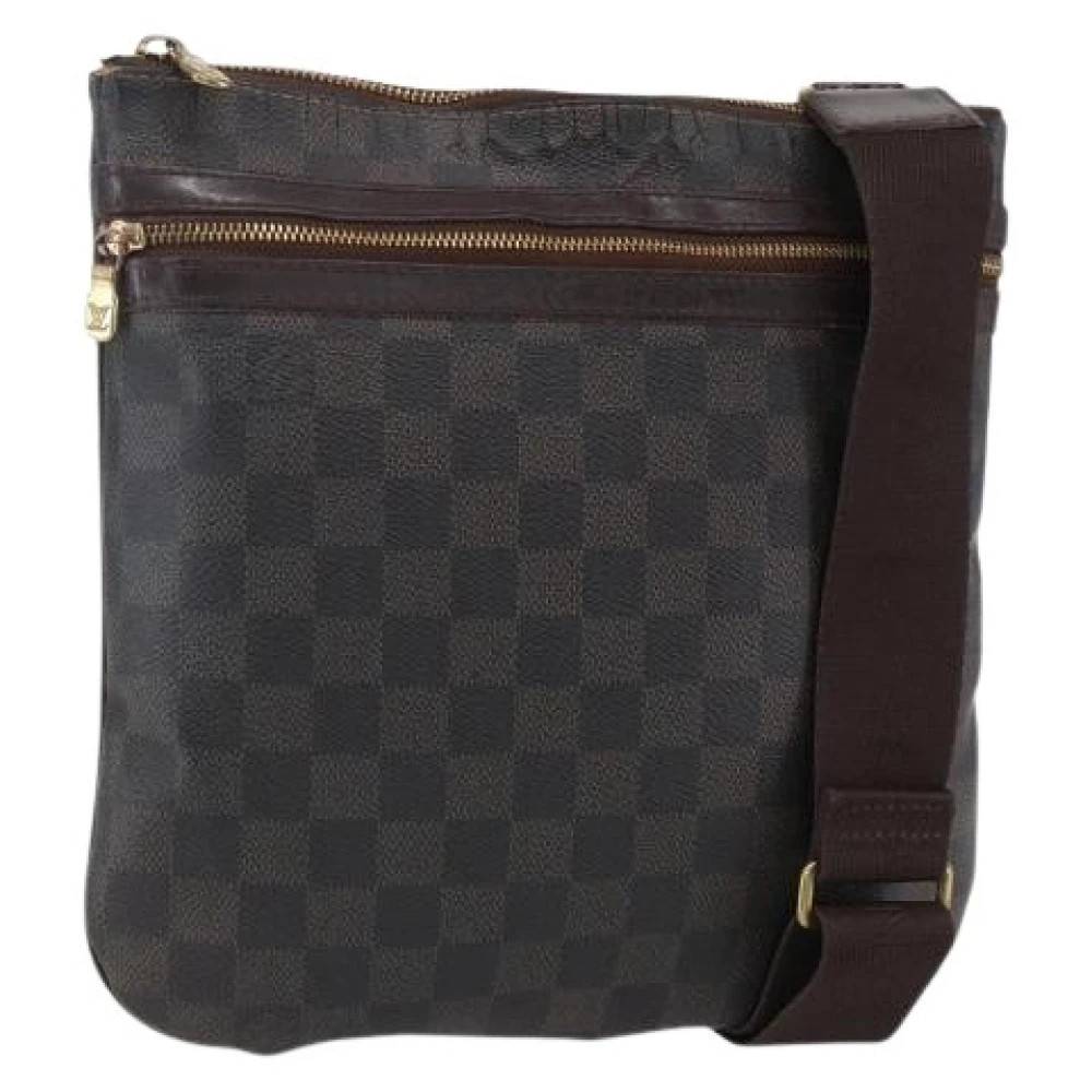 Louis Vuitton Vintage - Pre-owned Damier Ebene Canvas Shoulder Bag Vintage - Dam - ONE Size - Läder