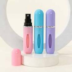 3pcs Plastic PP Perfume Transfer Bottles, Colorful Travel Perfume Atomizer, Portable 5ML Spray Bottle For Perfume Storage