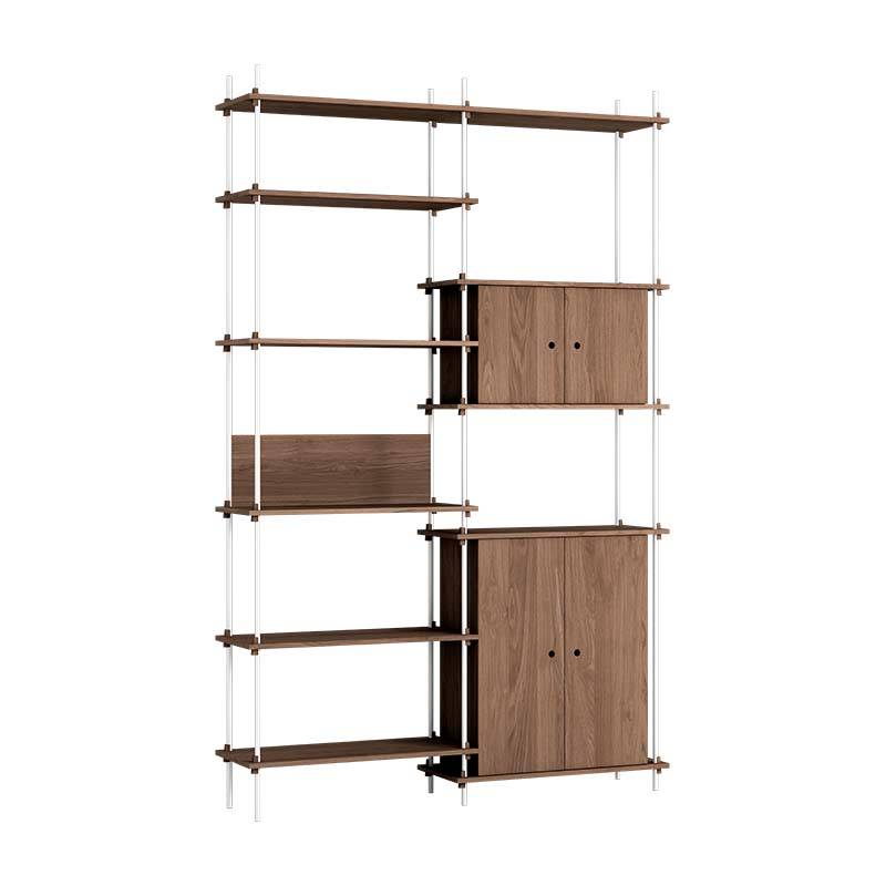 Moebe Shelving System s.255.2.I Røget eg/Hvid