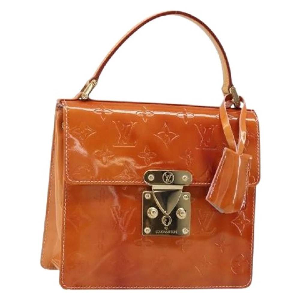 Louis Vuitton Vintage Pre-owned Hand Bag - Vintage - Dame - Orange - ONE SIZE - Læder