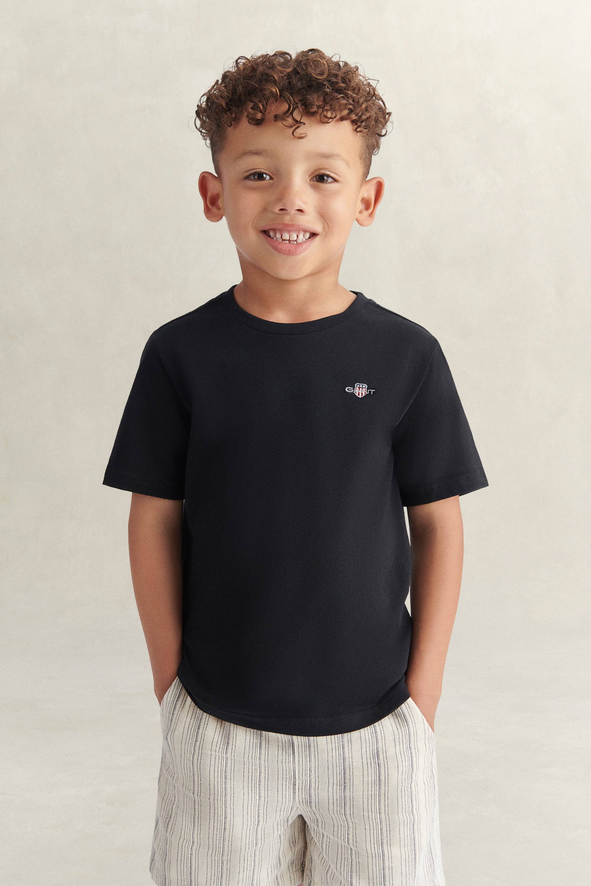 GANT Barn Shield T-shirt (80) Svart
