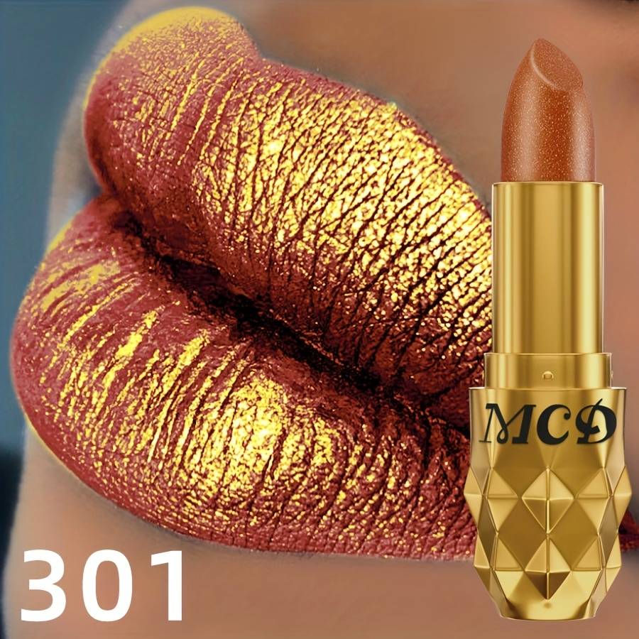 TEMU Pearlescent, Sparkle, Lipstick 24 Hours Long Lasting, , Portable Travel Makeup, Spring And Summer Elegant , , Lipstick For Women, Lipstick Waterproof Long, Lip Makeup