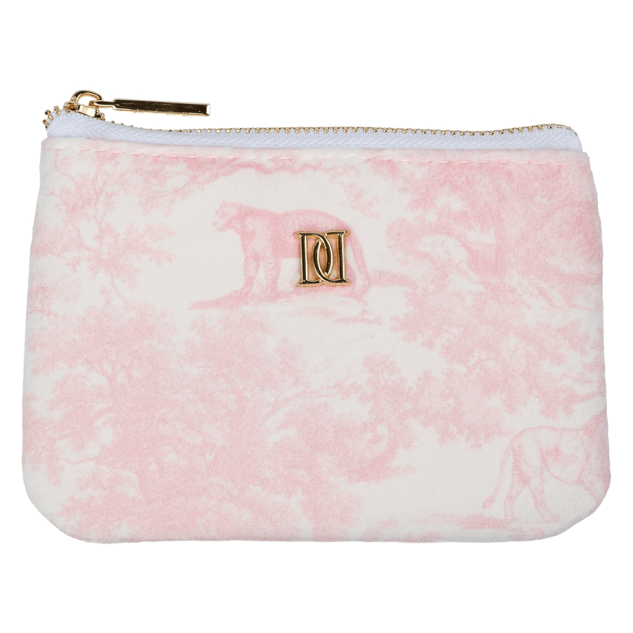 DARK Velvet Mini Pouch Cotton Candy Savannah Pattern