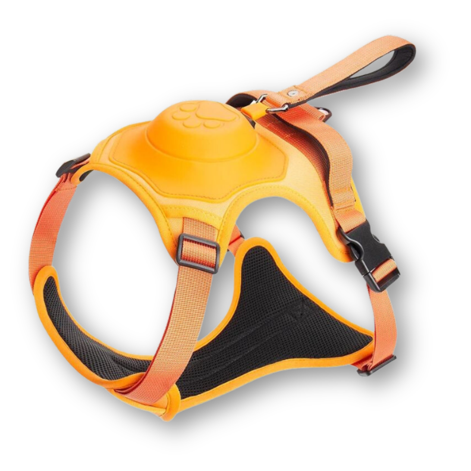 FlexiHarnas – Komfortabel 2-i-1 Hundsele med Lina - Orange / M - (5-13 Kg)
