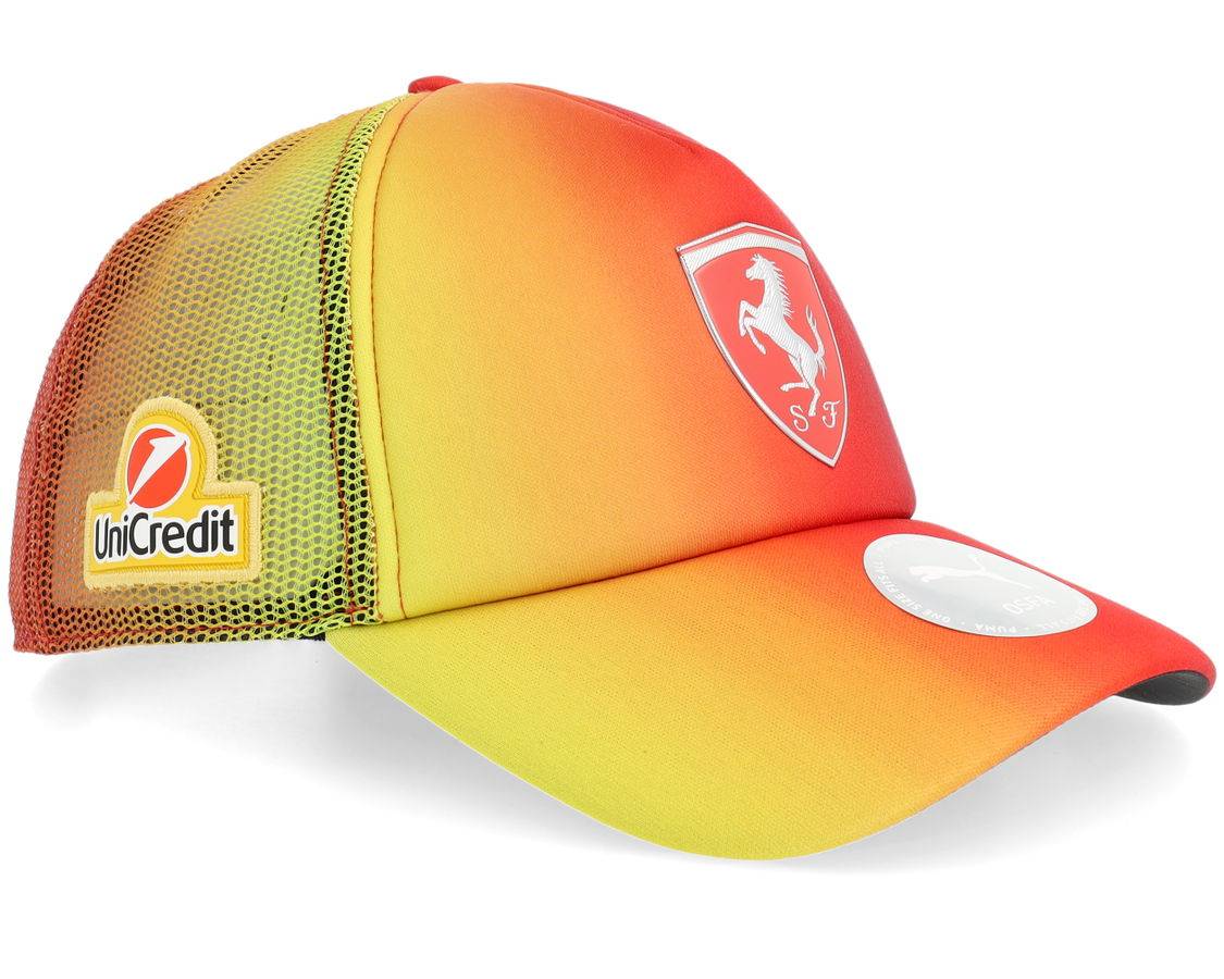 Formula One Ferrari F1 25 Special Edition British GP Hamilton Red/Yellow Gradient A-Frame Foam Trucker