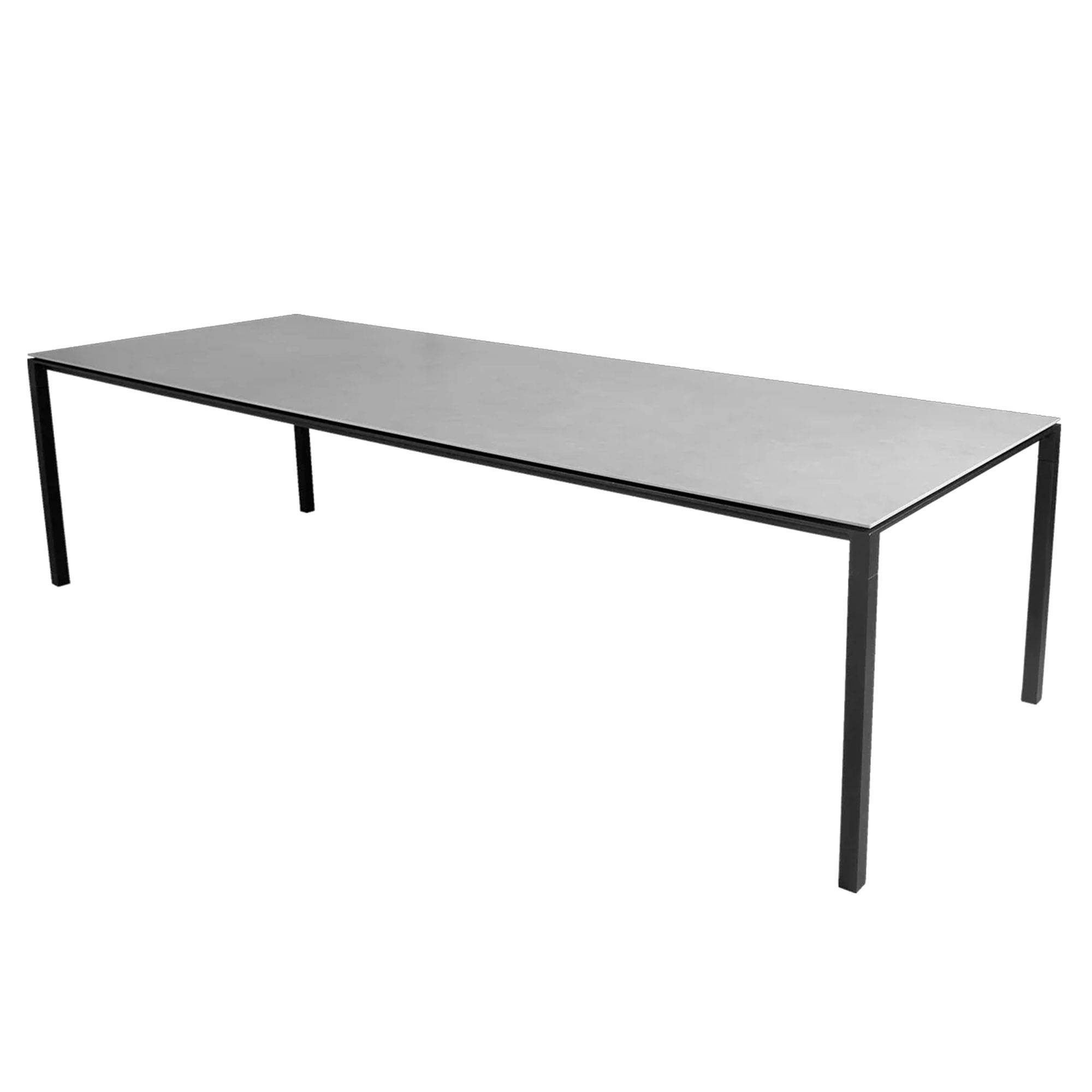 Cane-line Pure Havebord - 280x100 cm. Lava grey/Concrete grey