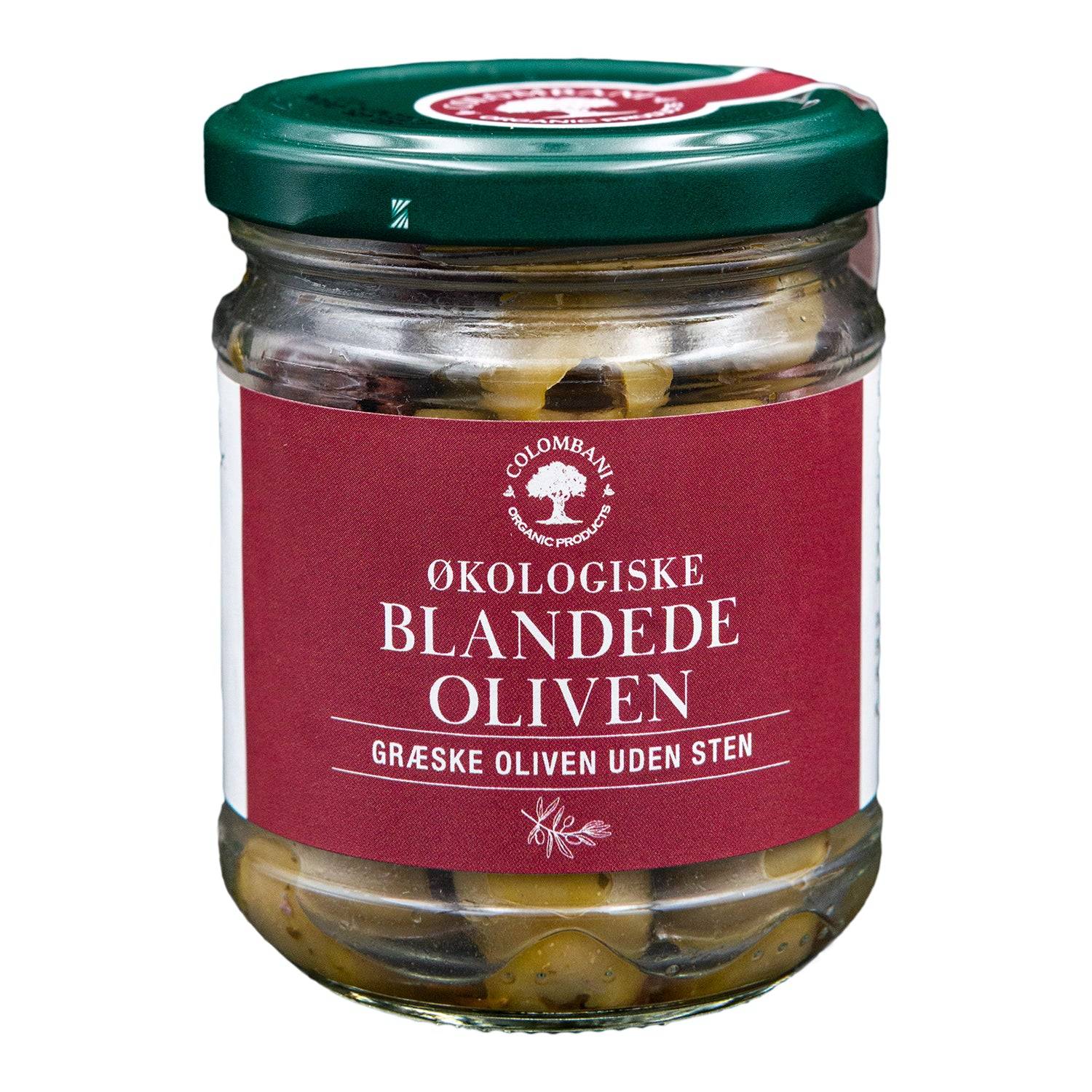Blandede græske oliven, 100 gram, økologiske