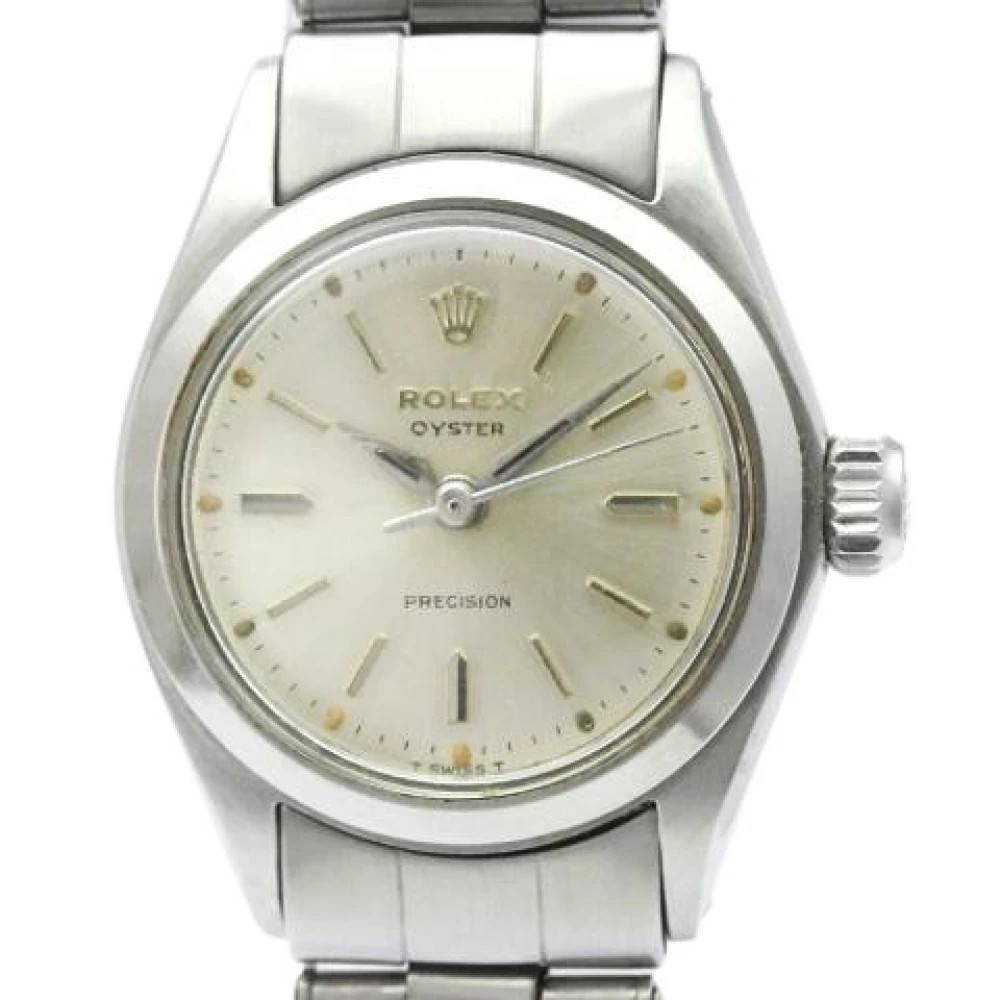 Rolex Vintage - Pre-owned Oyster Precision 6410 Armbandsur Vintage - Dam - ONE Size -