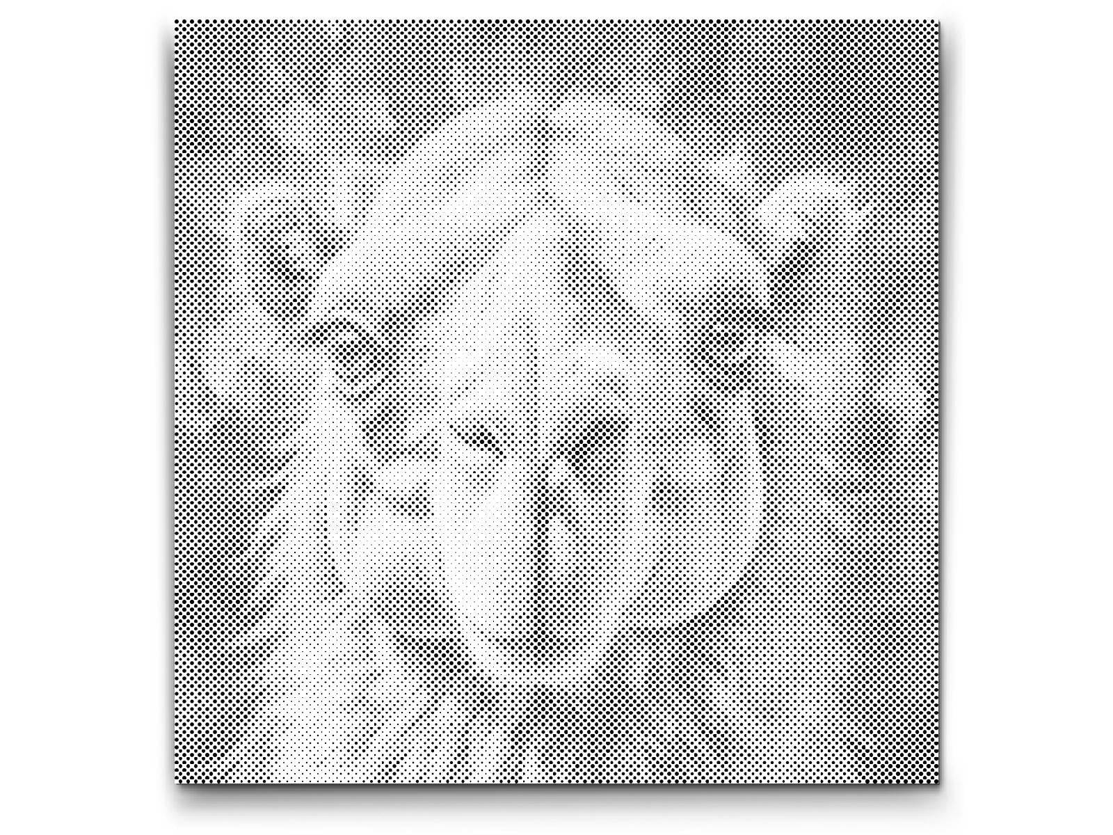 KAMEL | PRICKMÅLNING - 80x80cm (32'' x 32'') / Premium Inramad (Klar att hänga)