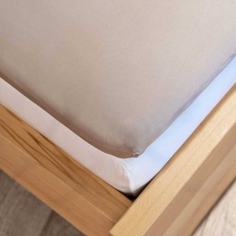 Bamboo Fitted Sheet for Topper - Soft Dove Grey (400 TC) - 180x200cm / Soft dove