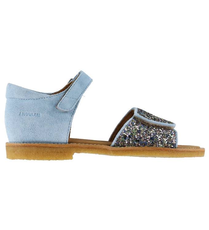 Angulus Sandaler - Glitter - Spring/Sky Blue - Angulus - 35 - Sandal