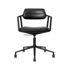 Vipp Swivel Chair Castors Stol Vipp453 Svart/Svart