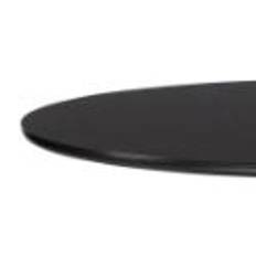 HAY AAT20 Table Ø: 80xH: 74 cm - Black Powder Coated Aluminium/Black Linoleum