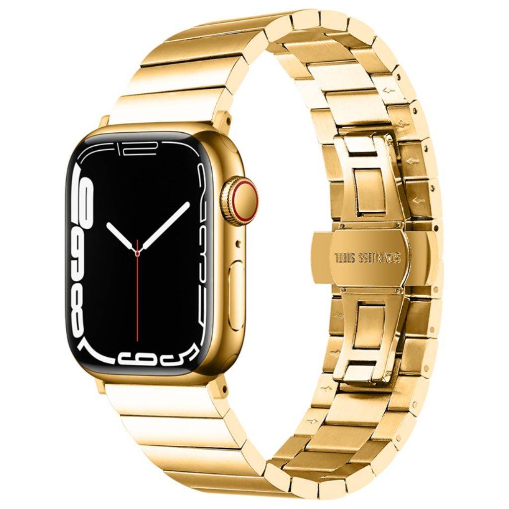 Apple Watch 42/44/46/49mm Klockarmband Rostfritt Stål - Guld