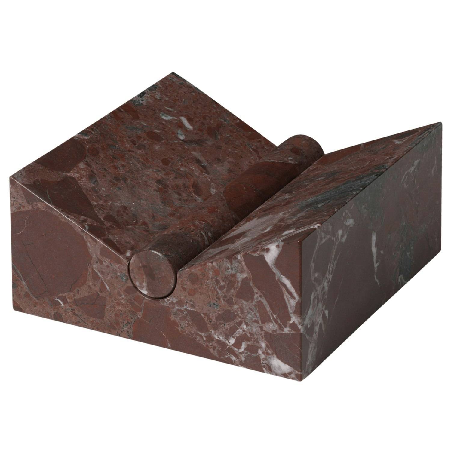 Ferm Living Tvara Bogstøtte - Bogstøtter Marmor Rosso Levanto - 1104273092.