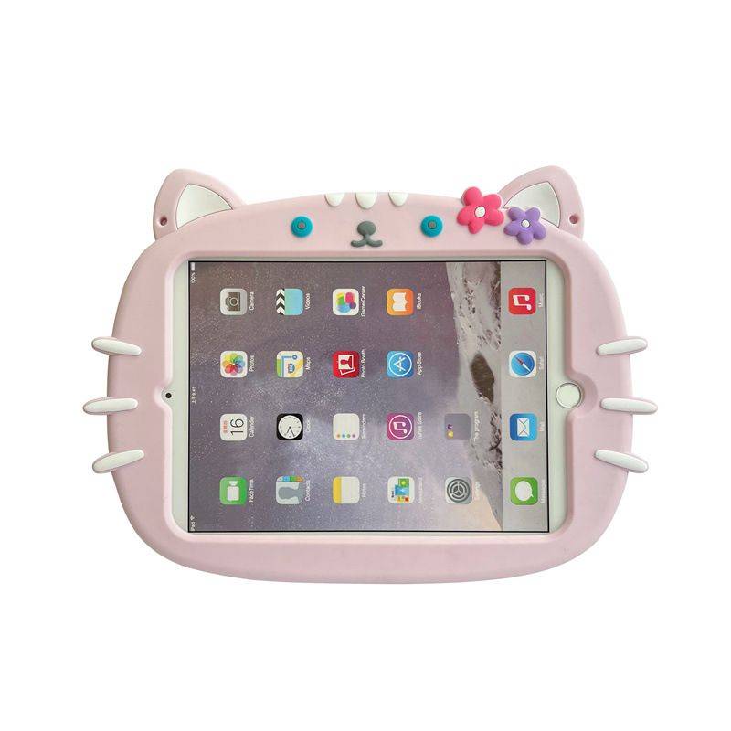 Trolsk Børnecover med Rem - Rosa Kat (iPad Pro 11/Air 5/4).